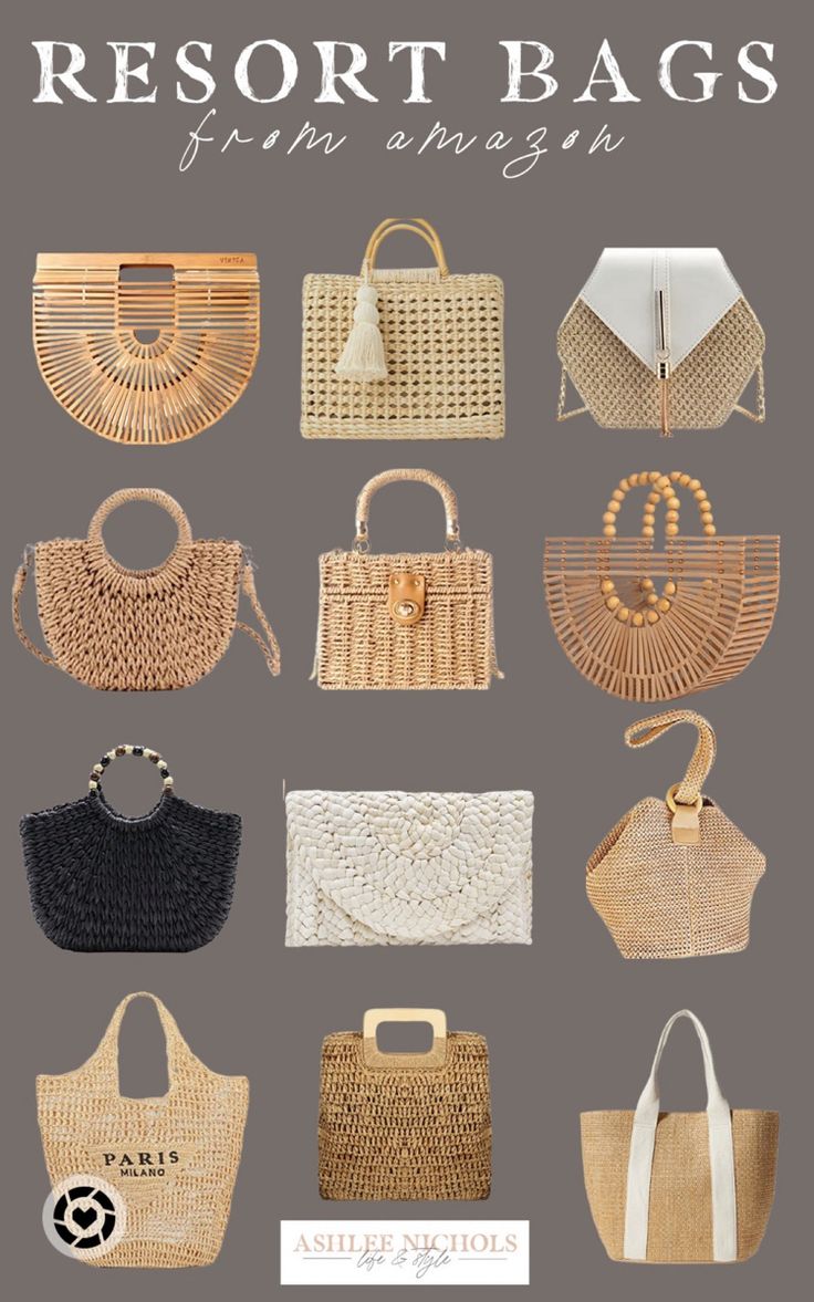 Straw Bag Outfit, Woven Beach Bags, Resort Accessories, Pool Party Outfits, Modest Summer, Straw Beach Bag, Straw Tote Bag, Wicker Bags, Straw Bags