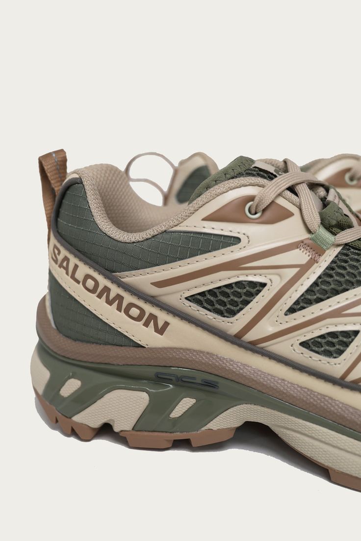 A Salomon icon that doesn’t need a preface, XT-6 is a descendent of trail legends that has mastered the switch to city landscapes. XT-6 EXPANSE SEASONAL brings added texture and air flow with an open mesh upper construction, and stitched Sensifit™ construction for extra layers and extra retro. Deep Lichen Green/Cement/Portabella Colorway. Salomon Xt6 Expanse, Solomon Shoes, City Landscapes, Popeye Magazine, Native Son, Canoe Club, Comme Des Garcons Play, The Switch, Our Legacy