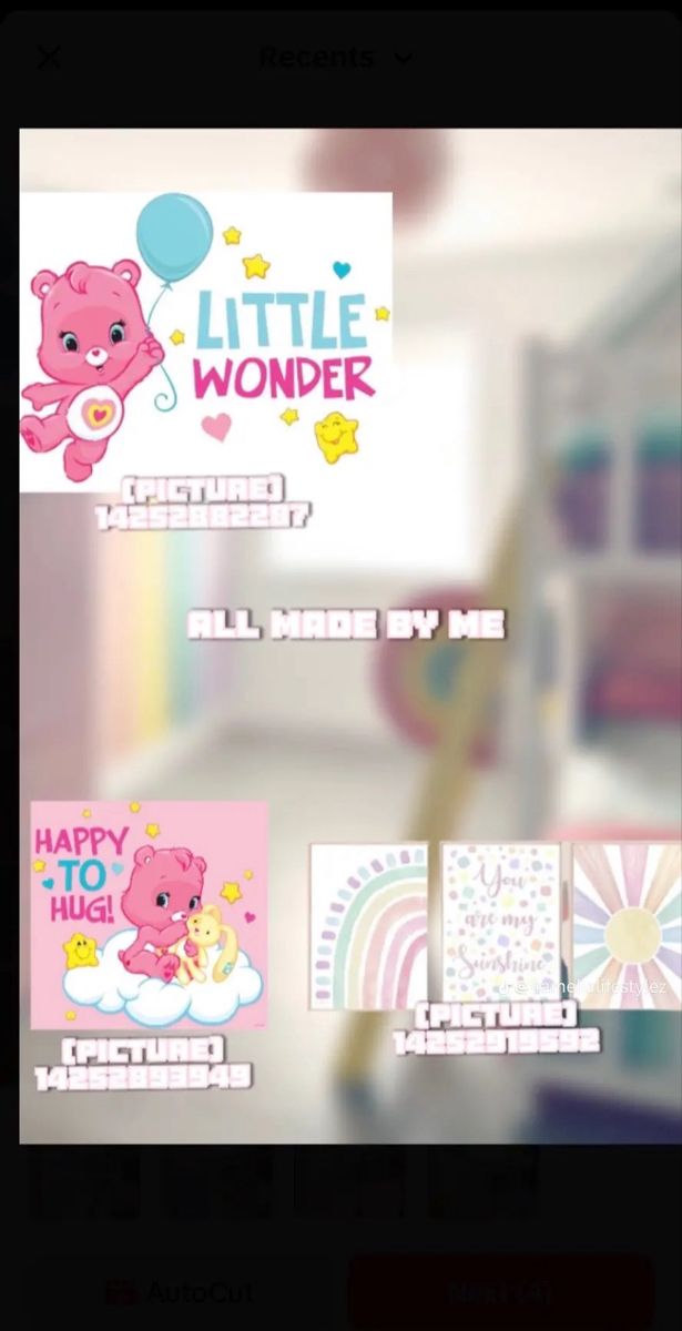 an image of some stickers on a phone screen with the caption'little wonder '