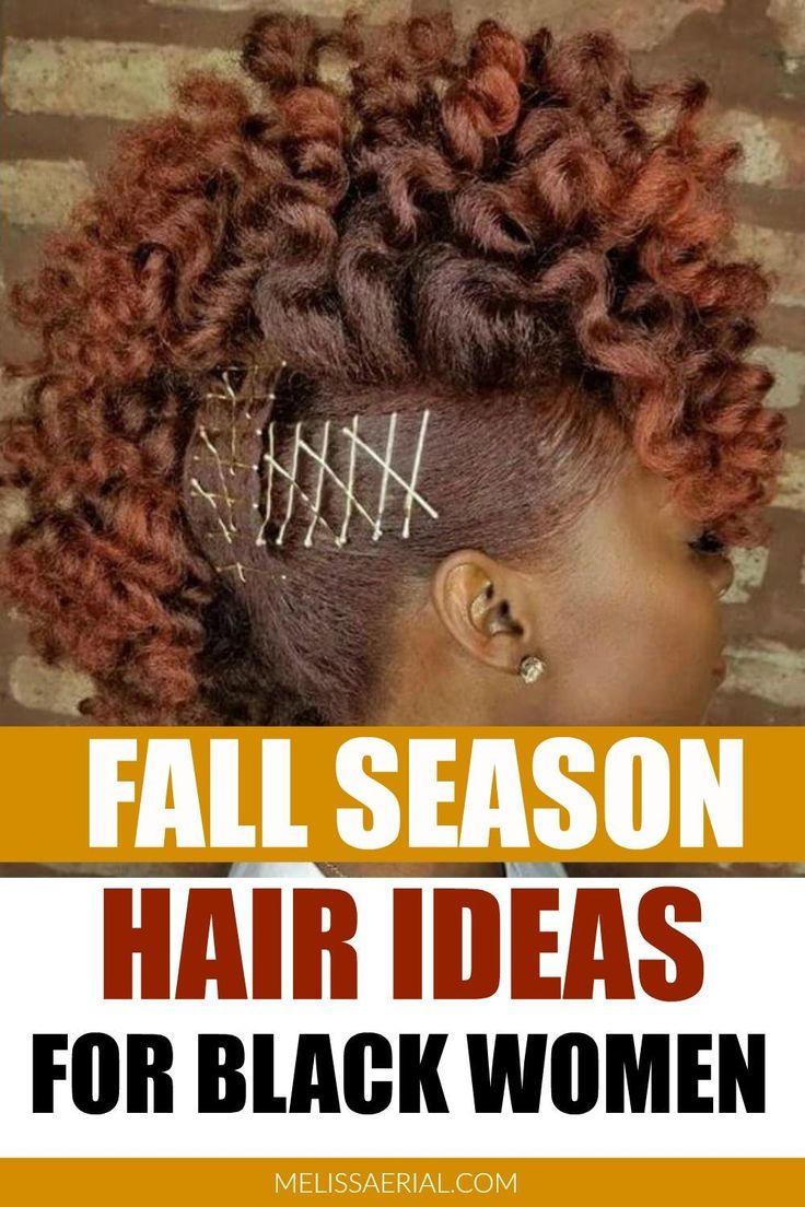 Cute and easy fall ideas for black women for this fall season. #fallhair Fall Color Hair Ideas For Black Women, Fro Hairstyles, Fall Hair Colors For Black Women, Hair Ideas For Black Women, Fall Hairstyles For Black Women, Knot Hairstyles, Temporary Hair Color Spray, Fall Hair Ideas, Bantu Knot