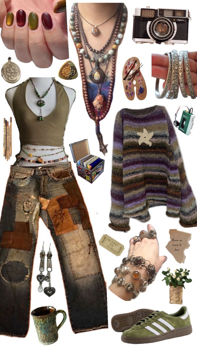 yk all the buzzwords grunge, fairy, earthy, hippie, academia, stoner, cottagecore, blah blah blah Fairy Academia Outfit, Hippie Academia, Grunge Hippie Outfits, Hippie Grunge Outfits, Hippie Outfit Inspo, Hippie Boho Outfits, Earthy Outfits Aesthetic, Cottagecore Outfit, Grunge Fairy