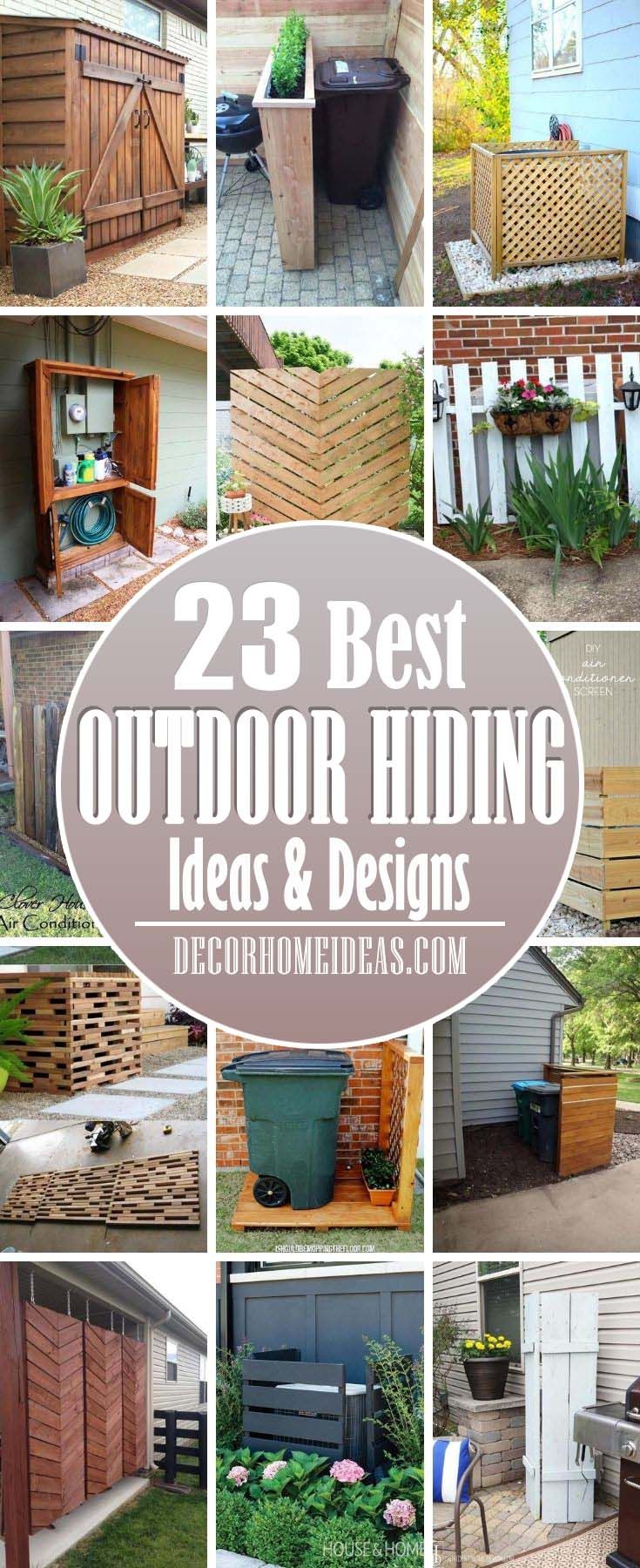 the 25 best outdoor hiding ideas and designs for small backyards, gardens or yards