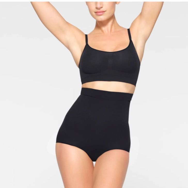 Shape Your Curves And Feel Supported In This Stretchy Shapewear High Waisted Brief With Strong Targeted Compression At The Tummy And Waist, Butt-Shaping Pockets, And A Silicone Interior Underband That Keeps It From Rolling Down. Hits Right Below The Bust And Features A Wider Crotch For Added Coverage And A Cotton Gusset. Underband With Interior Silicone To Prevent Rolling, Mid-Level Compression Along Tummy And Waist, Brief Back With Butt Pockets To Lift And Add Butt Definition, Cotton Gusset 79% Nylon / 22% Spandex Hand Wash Cold, Only Non-Chlorine Bleach When Needed, Line Dry, Cool Iron If Needed, Do Not Dry Clean New Without Tags, Never Worn. Smoke Free Home New To Poshmark? Sign Up Wi Black High Waist Shapewear With Built-in Bra, Black Seamless High-stretch Shapewear, Black High-stretch Seamless Shapewear, High Waist Seamless Shapewear For Workout, Seamless Full Coverage Shapewear For Workout, Black High Stretch Seamless Shapewear, Black Seamless Full Coverage Shapewear, Black Seamless Stretch Shapewear, Black Elastane Workout Shapewear