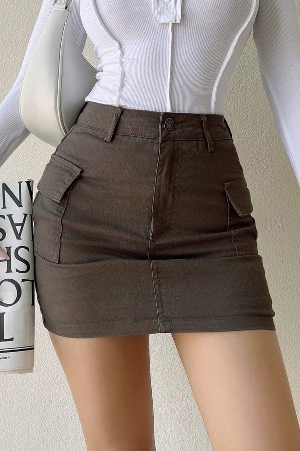 Item Type: SkirtMaterial: DenimWaist: High WaistColor: White. Khaki. GreenSize: XS.S.M.L Size(cm) Length Waist Hip XS 35 62 76 S 36 66 80 M 37 70 84 L 38 74 88 Trendy Non-stretch Mini Skirt With Pockets, Mini Denim Skirt With Pockets, Y2k High Waist Cotton Skort, Non-stretch Denim Mini Skirt With Pockets, High Waist Mini Skirt With Pockets, Non-stretch Cotton Mini Skirt With Pockets, Fitted Mid-rise Mini Skirt With Pockets, High-waisted Cotton Skort With Pockets, Stretch Mini Cargo Skirt With Pockets