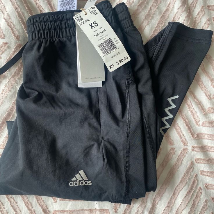 Nwt Adidas Women’s Running Pants. Size Xs. Super Comfortable For Working Out Or Lounging. Two Zippered Pockets. No Trades Adidas Athleisure Pants With Logo, Adidas Athleisure Bottoms, Adidas Athletic Fit Sportswear Bottoms, Adidas Sportswear Bottoms For Jogging, Adidas Sportswear Jogging Bottoms, Adidas Athleisure Athletic Fit Bottoms, Adidas Functional Go-dry Bottoms, Adidas Sportswear Sweatpants For Workout, Casual Adidas Joggers For Workout