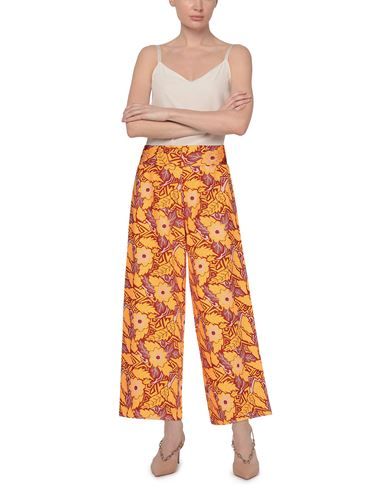 knitted, floral design, no appliqués, high waisted, regular fit, straight leg, elasticized waist, no pockets , Color: Orange , Size: XS Woman Pants, Women Pants Casual, Color Orange, Parachute Pants, Harem Pants, Casual Pants, Two Piece Pant Set, Casual Women, Floral Design