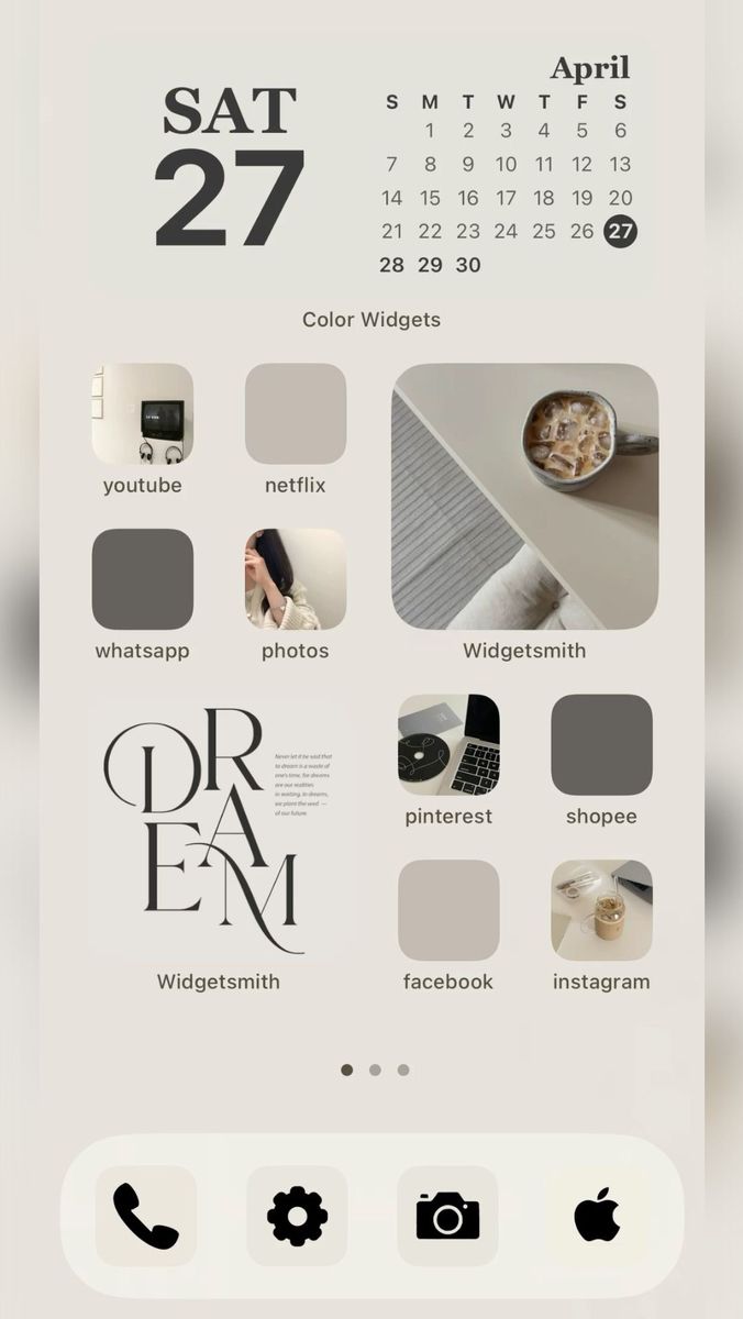 an iphone screen showing the calendar and icons for different things to see in this image