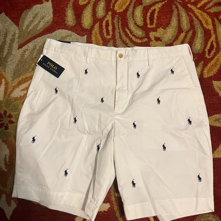 White And Blue Embroidery Pony Size 38. 9” Inseam. Brand New Polo Ralph Lauren Shorts, Blue Embroidery, Ralph Lauren Shorts, Polo Ralph, Mens Shorts, Blue White, Polo Ralph Lauren, Color Blue, Ralph Lauren