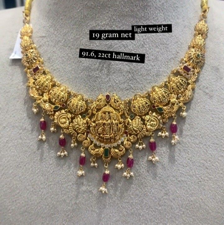 Short Jewellery Designs, Short Necklace Designs Gold Latest, Short Necklace Designs Gold, Thali Chains, Necklace Designs Gold, Pretty Gold Necklaces, Indian Gold Jewellery Design, Fashion Jewelry Necklaces Gold, Gold Earrings For Kids