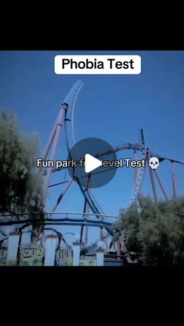 an amusement park with the words, fun park level test