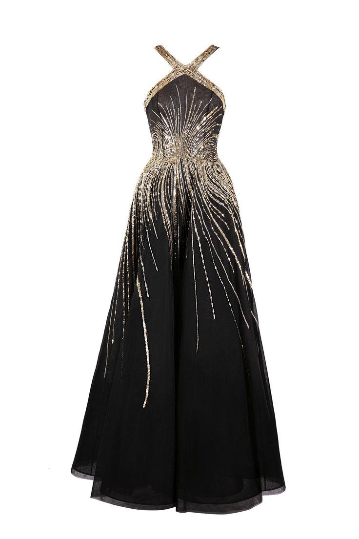 Description Black A-line, Long dress Sleeveless Halter neck Tulle, Beading Dry Clean Evening Dress RTWSS23-68JETBLACK34 Long Tulle Dress, Tulle Dress Long, Saiid Kobeisy, Black Fr, Beaded Tulle, Iconic Dresses, Ball Gowns Evening, Gala Dresses, Gowns Of Elegance