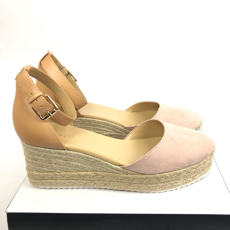 Nine West Ariela Women’s Espadrille Wedge Sandals New With Tag New With Box But No Cover/Lid Color: Blush, Tan, Cream Size Available 10m 9.5m Materials Man Made Textile Upper Smoke-Free Home Thank You For Stopping By My Closet, Bundle With Other Items From My Closet For The Best Deals Reasonable Offer Always Welcome. Make An Offer Please See The Photos Above My Listing For More Details And Measurement Beige Platform Wedge Sandals Medium Width, Chic Beach Wedge Sandals Medium Width, Beige Espadrilles With Cushioned Footbed And Wedge Heel, Beige Wedge Heel Espadrilles With Cushioned Footbed, Summer Espadrille Heels With Wedge Heel, Beige Closed Toe Wedge Sandals Medium Width, Chic Beige Wedge Sandals Medium Width, Beige Closed Toe Medium Width Wedge Sandals, Beige Closed Toe Wedge Sandals