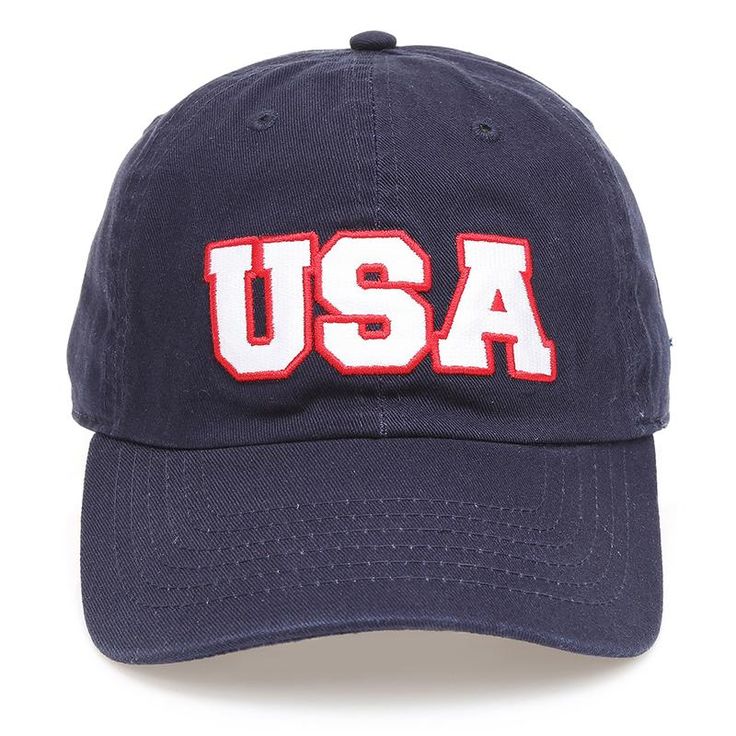 USA Embroidered Baseball Hat - Navy | oak7west.com Navy Baseball Cap With Embroidered Logo, Navy Embroidered Logo Baseball Cap For Baseball Season, Navy Baseball Cap With Embroidered Logo For Baseball Season, Casual Blue Trucker Hat For 4th Of July, Blue Baseball Cap For 4th Of July, Casual Snapback Hat For 4th Of July, Navy Collegiate Baseball Cap With Curved Brim, Casual Trucker Hat For 4th Of July, Navy Dad Hat With Embroidered Logo And Curved Bill