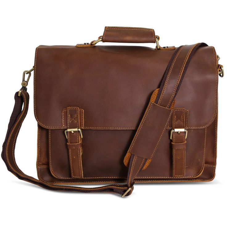 Ideal for the office or traveling, this brown leather messenger bag is set to be your new companion. Our brown leather satchels are made from the finest leather. Brown Luxury Saddle Shoulder Bag For Business, Brown Business Saddle Shoulder Bag, Vintage Brown Leather Satchel For Office, Vintage Brown Leather Office Bag, Brown Shoulder Laptop Bag For Business, Brown Saddle Bag With Leather Lining For Work, Leather Satchel Saddle Bag For Business, Brown Leather-lined Saddle Bag For Work, Brown Business Laptop Shoulder Bag