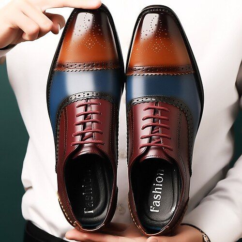 Category:Oxfords; Upper Materials:PU; Season:Spring,Fall; Gender:Men's; Style:Business,British Gentleman; Occasion:Wedding,Party  Evening; Closure Type:Lace-up; Listing Date:02/21/2024; 2024 Trends:Formal Shoes,Brogue,Dress Shoes,Derby Shoes Summer Formal Lace-up Oxfords, Summer Business Wingtip Leather Shoes, Summer Business Oxfords With Brogue Detailing, Summer Business Wingtip Dress Shoes, Party Oxfords With Brogue Detailing And Round Toe, Formal Summer Wingtip Oxfords, Summer Formal Wingtip Oxfords, Wingtip Oxfords For Business In Summer, Summer Business Wingtip Oxfords