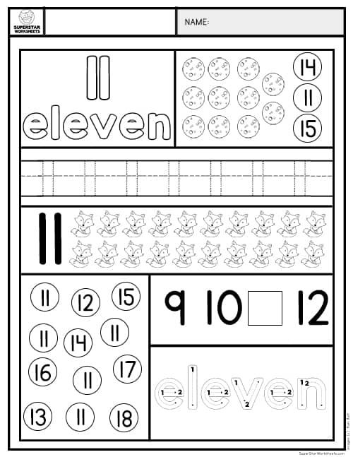 a printable worksheet with numbers and letters for the number 1 to 10