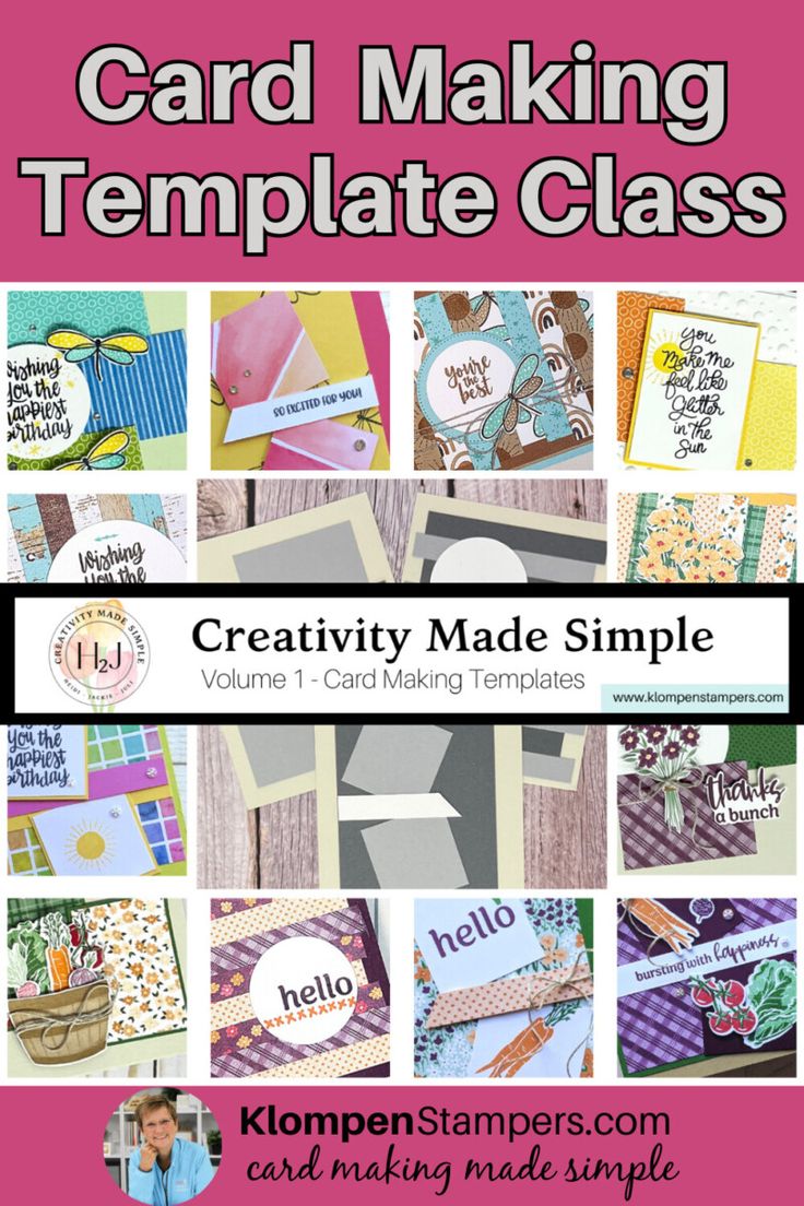 the card making template class includes cards and envelopes