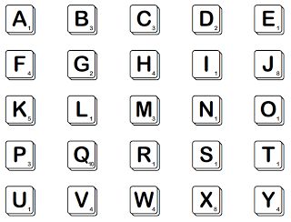 the letters and numbers are arranged in different styles, but not all have any font on them