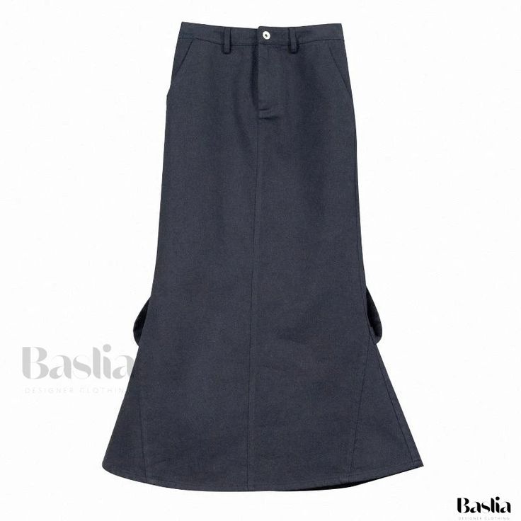 Baslia - High-Waisted Split Hem Pencil Skirt - Trendy Midi Skirt with Flattering Silhouette Skirts Midi High Waisted, Mermaid Silhouette, Mermaid Tail, Split Hem, Types Of Skirts, Pencil Skirt, High Waisted Skirt, Midi Skirt, Split