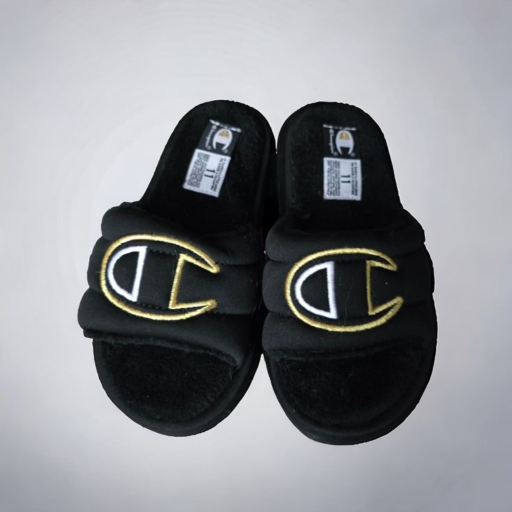 Size C11 Kids Champion Slides New Without Tags However, There Is Writing On The Bottom Of These. Champion Slides, Fuzzy Slides, Champion Shoes, Sandals Flip Flops, Flip Flop Sandals, Kids Shoes, Flip Flops, Slides, Shoes Sandals