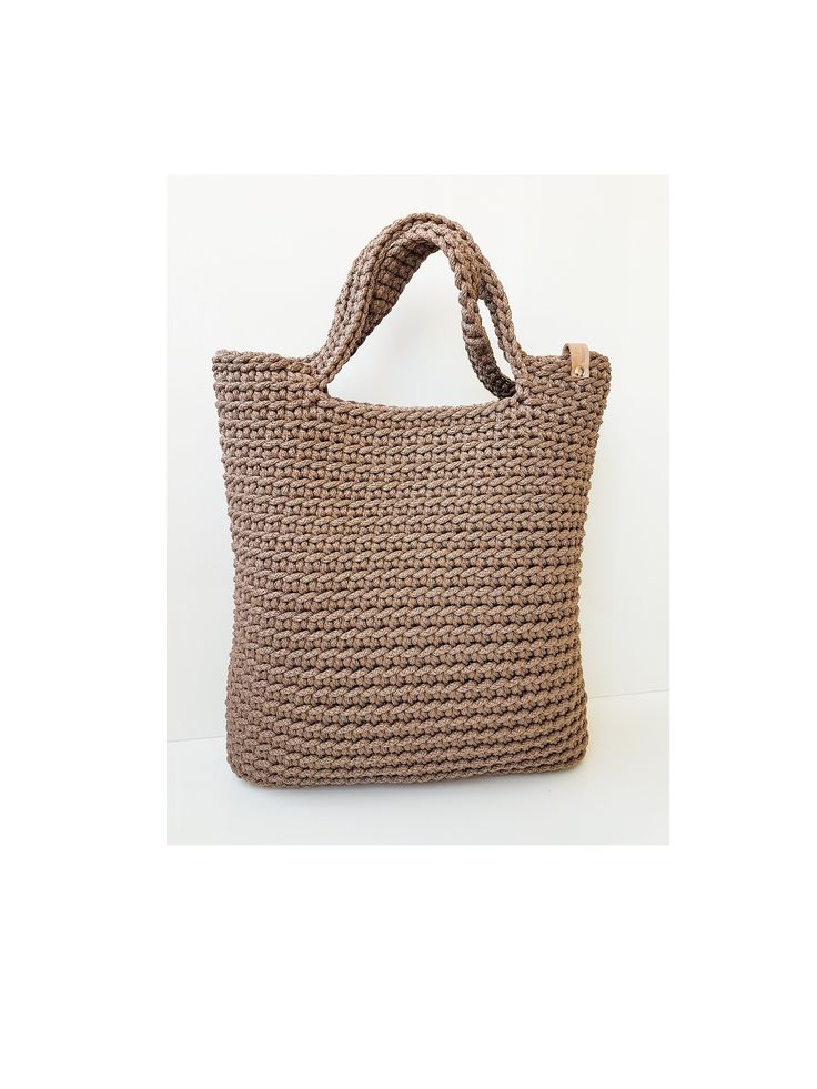 Crochet tote bag L size, Scandinavian handbag, Polyester rope purse, Shoulder tote bag DESCRIPTION Large knitting tote bag for woman who love comfortable things! Classical style tote - high quality bag, great for everyday use or for special occasions. SIZE width - 36 cm (14.2 inch) height- 38 cm (14.9 inch) handles length - 48 cm (18.9) ❋ Please remember that this item is made by hand, so there might be a measurement difference of 0.5-1 cm (0.2-0.4 inches). COLOR ON PHOTO 13. Grey 21. Dusty blue Everyday Knitted Shoulder Bag, Knitted Rectangular Shoulder Bag For Daily Use, Daily Use Knitted Rectangular Shoulder Bag, Chic Everyday Knitted Bag, Knitted Tote Beach Bag For Daily Use, Everyday Knitted Tote Shoulder Bag, Beige Knitted Shoulder Bag For Everyday Use, Beige Knitted Shoulder Bag, Rectangular Knitted Straw Bag For Everyday Use