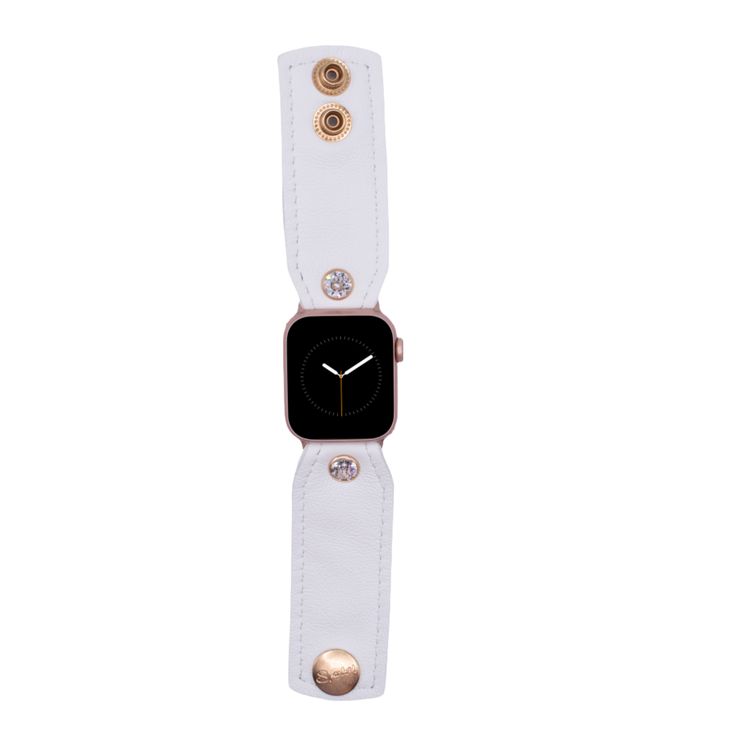 Introducing the White Smart-Watch Band in our iconic Bow style - a luxurious accessory crafted from genuine bright white calfskin leather. Handcrafted in the USA, this band is designed for the perfect fit, offering unparalleled comfort and style with a neutral look. Compatible with Apple, Samsung, Google Pixel, Fitbit, and other watch types, it’s the ultimate blend of fashion and functionality for every wrist size, embodying the true essence of Spark*l! Exciting news! Your new Watchband is custo Luxury Watches With Bracelet Strap For Everyday Wear, Adjustable White Leather Bracelets, Designer White Leather Watches, Classic White Watches With Bracelet Strap, Adjustable White Luxury Bracelet, Luxury Adjustable White Bracelets, Luxury White Adjustable Bracelet, Adjustable White Apple Watch Band, Luxury White Leather Watch Accessories