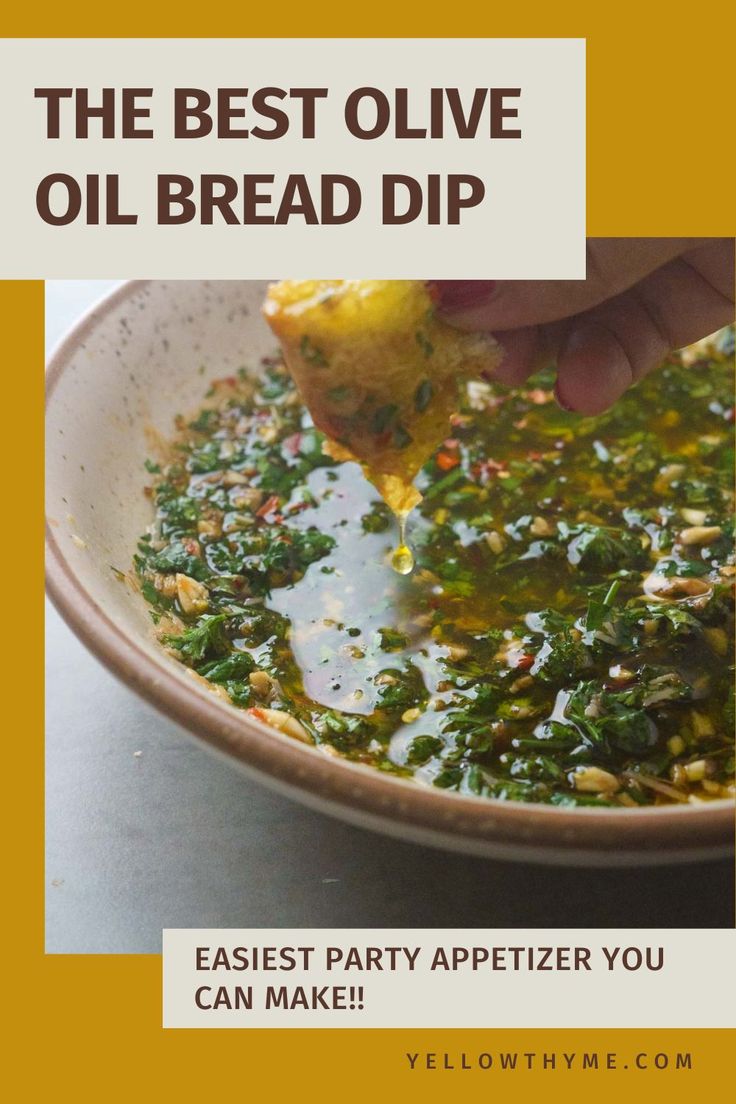 the best olive oil bread dip recipe is an easy appetizer you can make