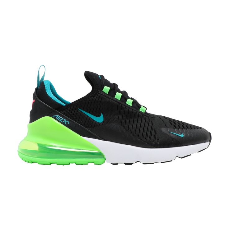 Find NIKE Air Max 270 ' Green Strike on Editorialist. Air Max 270 'Black Green Strike' Nike Custom Sneakers With Air Cushioning For Jogging, Green Air Max Sneakers For Jogging, Green Nike Air Max With Air Cushioning, Green Nike Air Max With Air Max Cushioning, Green Custom Sneakers With Air Max For Light Sports, Nike Air Max High-top Running Sneakers, Green High-top Running Shoes With Air Max Cushioning, Sporty Green Nike Air Max With Cushioning, High-top Green Running Shoes With Air Max Cushioning