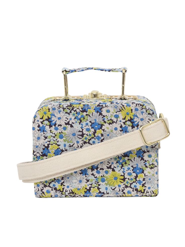 Borsa a bauletto Bonpoint Aimane da bambina in cotone, stampa fiori all over, tracolla regolabile, manico rigido, logo ciliegia a contrasto.Composition: 100% COTTON Spring Rectangular Box Bag With Removable Pouch, Rectangular School Bag With Floral Print, Rectangular Floral Print School Bag, Floral Print Satchel For Everyday Spring Use, Spring Floral Print Satchel For Everyday Use, Spring Box Bag With Removable Pouch And Double Handle, Rectangular Bags For Picnic In Spring, Spring Floral Print Double Handle Shoulder Bag, Rectangular Satchel For School In Spring