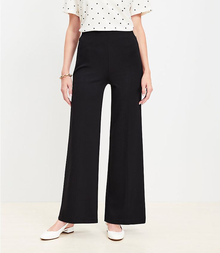 768075 Wishing Well, Effortless Style, Leg Pants, Wide Leg Pants, Wide Leg, Loft, Pants, Closet, Clothes