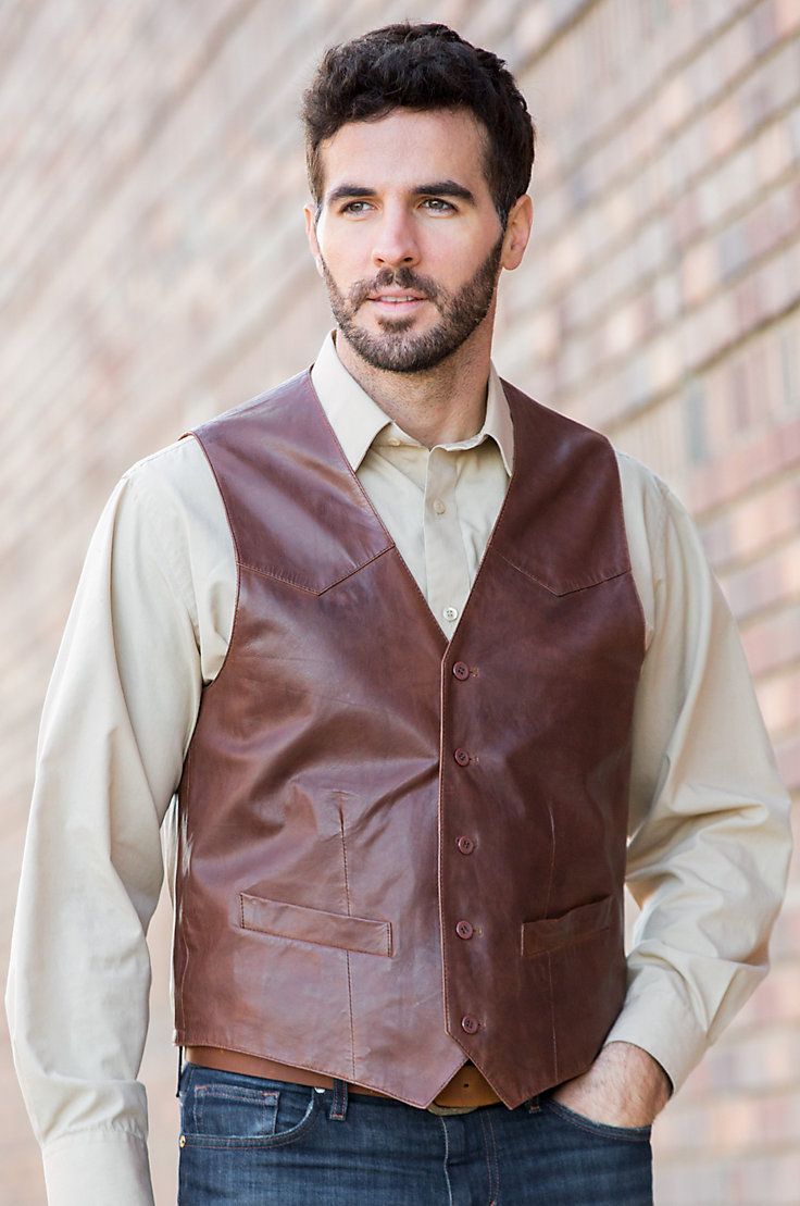 Made from fine Middle Eastern lambskin leather that's waxed for resilience and a vintage look, the Glenn is a simple three-season vest. Rugged Leather Vest Outerwear, Rugged Fall Vest Outerwear, Classic Sleeveless Leather Vest, Rugged Brown Vest Outerwear, Rugged Fitted Vest Outerwear, Outdoor Leather Vest With Pockets, Classic Leather Vest For Workwear, Fitted Sleeveless Rugged Outerwear, Classic Fitted Leather Vest