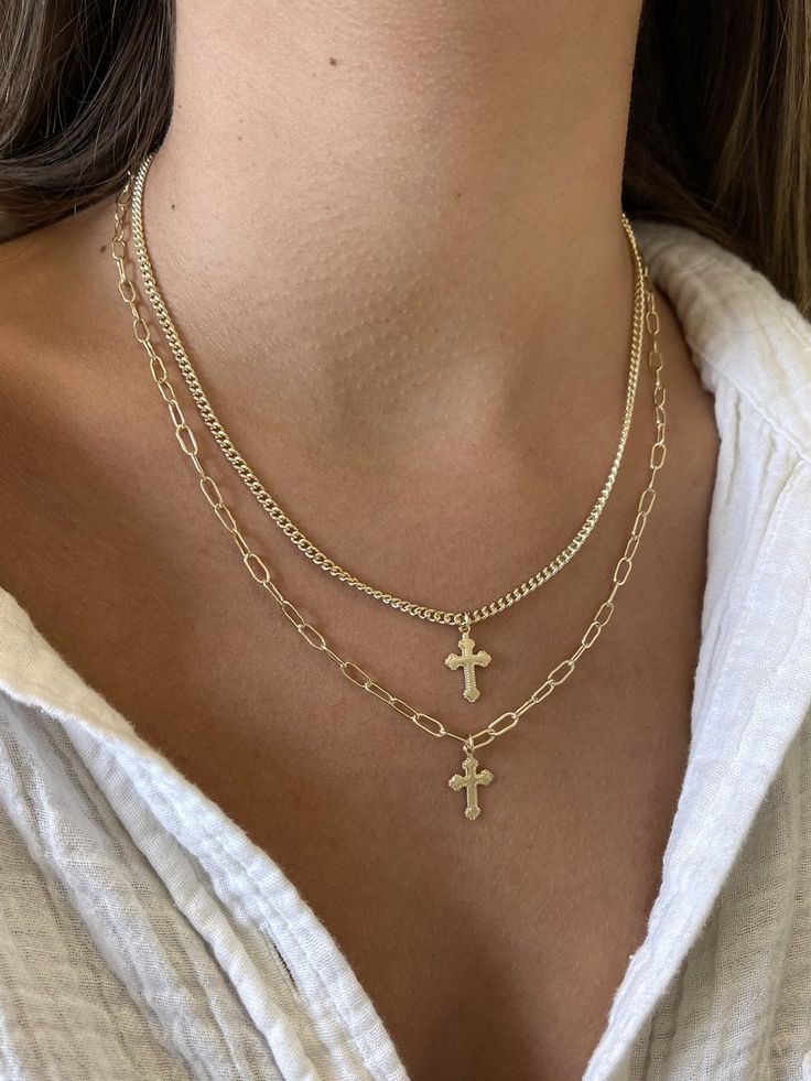 SMALL CROSS NECKLACE – ALV Jewels Cheap Clavicle Chain Cross Necklace, Cheap Adjustable Chain Necklace With Cross Pendant, Cheap Cross Charm Necklace With Adjustable Chain, Cheap Gold Cross Chain Necklace, Tarnish Resistant 14k Gold Filled Dangle Necklaces, Sterling Silver Cross Necklace With Adjustable Chain, Delicate Chain Necklace With Cross Pendant, Sterling Silver Clavicle Chain Cross Necklace, Sterling Silver Crucifix Cross Necklace With Adjustable Chain