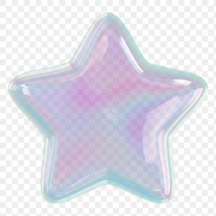 a star shaped object on a transparent background