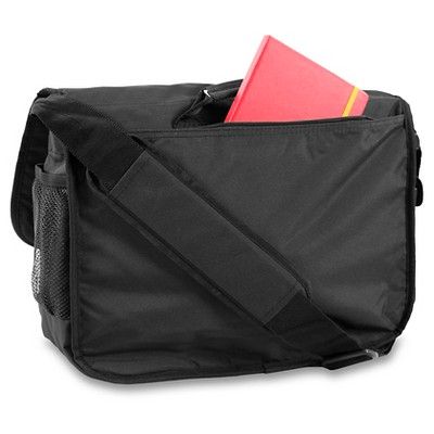 J World Thomas Laptop Messenger Bag- Black Waterproof Nylon Shoulder Bag For School, Waterproof Nylon School Shoulder Bag, Functional Black Laptop Bag For School, Rectangular Nylon Shoulder Bag For Back To School, Back To School Rectangular Nylon Shoulder Bag, Black Laptop Bag For School, Functional Black Shoulder Bag For Students, Black Functional Shoulder Bag For Students, Black Nylon Shoulder Bag For Back To School