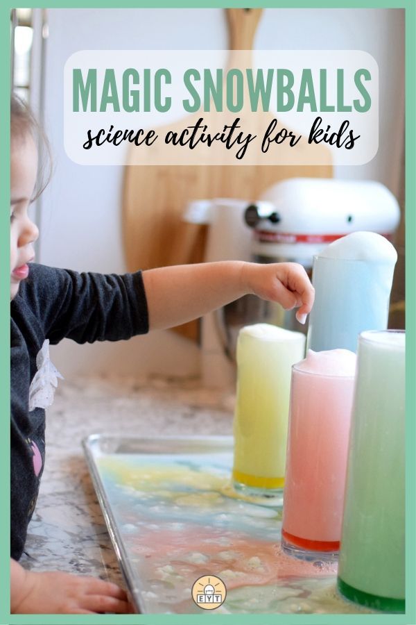 Looking for great STEM ideas? Our magic snowball science activity will keep your toddler busy while they're playing and learning. We'll show you how to make the snowballs and solution to create a fun explosion of color. Perfect to do indoors or on rainy days! Try it today! #toddlers #toddleractivities #indooractivities #EntertainYourToddler #winteractivitiesforkids #kidsactivites #kids Science Activity For Kids, Summer School Crafts, Educational Toddler Activities, Energy Kids, Rainy Day Activities For Kids, How To Make Magic, Stem Ideas, Steam Projects, Toddler Education