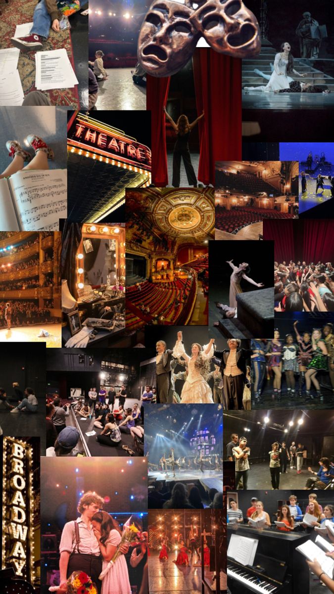 a collage of photos with people performing on stage and in front of a crowd