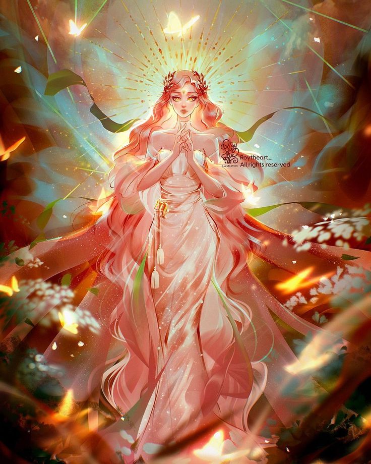 ✨ROY THE ART ✨ on Instagram: "✦ ♍️ ALETHEA - GODDESS OF VIRGO ♍️ ✦   The last character of the “Harmony of Zodiacus”, Alethea, the Goddess of Virgo has long, sweet…" Roy The Art, Pink And Orange Hair, Virgo Goddess, Greek Goddess Art, Evil Thoughts, Helix Waltz, Virgo Art, Image Princesse Disney, Tap Tap