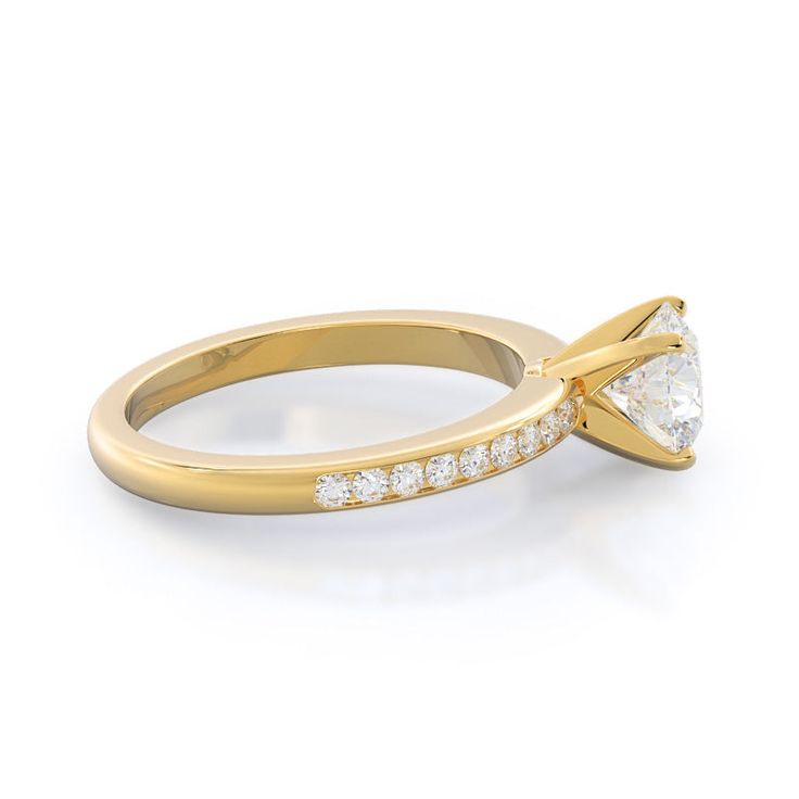 a yellow gold engagement ring with a single diamond on the band and side stones in the shan shan shan shan shan shan shan shan shan shan shan shan shan shan shan shan shan shan shan shan shan shan