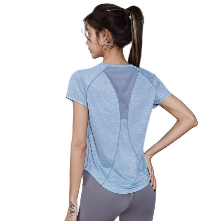 Product Description     Item Type: Sports & Fitness T Shirt  Gender: Women  Material: Polyester  Sleeve: Short Sleeve  Collar: O-Neck  Pattern: Mesh  Features: Breathable, Quick Dry  Application: Gym, Workout, Exercise, Fitness, Yoga, Outdoor, Sports, Running     Load More Images                           VIVINCH 5-POINT HAPPINESS CHECKLIST    FREE shipping provided and it’s not a fake promise. Secured payments via PayPal® Money Back Guarantee Support delivered 24/7 Order tracking at every stage Breathable Stretch Casual T-shirt, High Stretch Athleisure T-shirt For Sports, Breathable Yoga T-shirt, Casual Stretch Activewear For Light Sports, Sporty Stretch V-neck Tops, Stretch V-neck Activewear For Yoga, Casual Activewear With Mesh Back And Stretch, Relaxed Fit Athleisure Tops For Light Exercise, Relaxed Fit Tops For Light Exercise