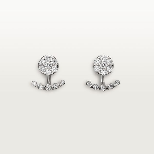 Cartier - Etincelle de Cartier earrings - Earrings Woman White gold/Diamond - Etincelle de Cartier earrings, white gold (750/1000), each set with 12 brilliant-cut diamonds totaling 0.91 carats. Please note that the carat weight, number of stones and product dimensions will vary based on the size of the creation you order. For detailed information please contact us. Cartier Diamond Ring, Cartier Diamond Rings, Cartier Earrings, Cartier Necklace, Earrings White Gold, Earrings White, Watch Gifts, Cartier Ring, Women Fragrance