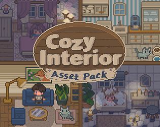 the cozy interior asset pack is shown in this screenshot from an interactive video game