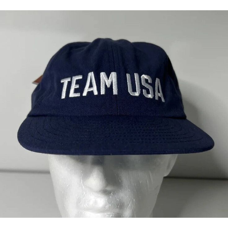 Team Usa Hat Made In Usa Olympic Team Apparel Nwt This Hat Is New With Tags It’s Unworn And Ready For Someone To Wear It! Blue Cotton Sports Hat, Blue Cotton Hat For Sports Events, Blue Sports Hat With Short Brim, Blue Short Brim Sports Hat, Las Vegas Knights, Yankee Fitted, Yankees Cap, Usa Olympics, New York Yankees Baseball