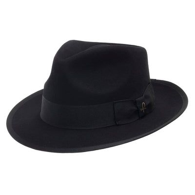 Manhattan Fedora - Ultrafino Fitted Solid Hat Bands For Fall, Classic Adjustable Fedora For Fall, Classic Fall Hat, Classic Top Hat For Fall, Classic Panama Hat With Curved Brim For Fall, Classic Solid Color Fedora Felt Hat, Classic Winter Fedora Panama Hat, Classic Solid Fedora Hat Bands, Classic Curved Brim Fedora For Fall