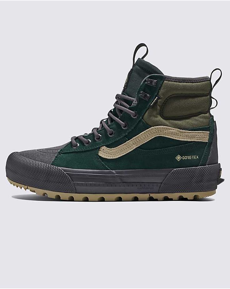 MTE Sk8-Hi GORE-TEX Insulated Shoe Brown Vans, Snow And Rain, Green Vans, Jane Clothing, Vans Logo, Snowboarding Outfit, Grape Leaf, Leaf Green, Sk8 Hi