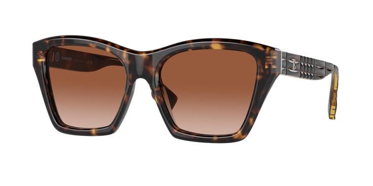 Burberry Models, Burberry Eyewear, Lenses Color, Ray Ban Eyeglasses, Versace Sunglasses, Havana Brown, Trending Sunglasses, Brown Gradient, Women Sunglasses