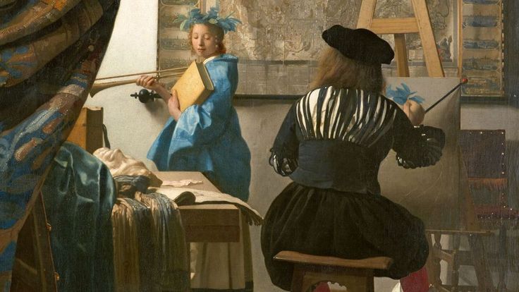 two women painting in an artist's studio