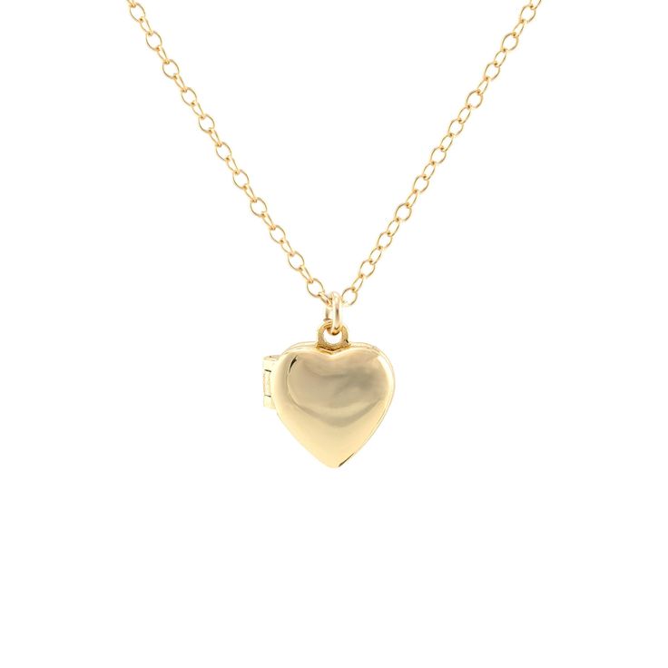 Gold Dainty Locket Necklace With Heart Charm, Dainty Gold Locket Necklace With Heart Charm, Keepsake Yellow Gold Locket Necklace With Heart Charm, Dainty 14k Gold Pendant Locket Necklace, Yellow Gold Jewelry With Heart Charm For Memorial, Classic Double Heart Locket Jewelry, 14k Gold Heart Locket Necklace For Keepsake, 14k Gold Heart Locket Necklace Keepsake, Classic Heart Pendant Jewelry For Memorial