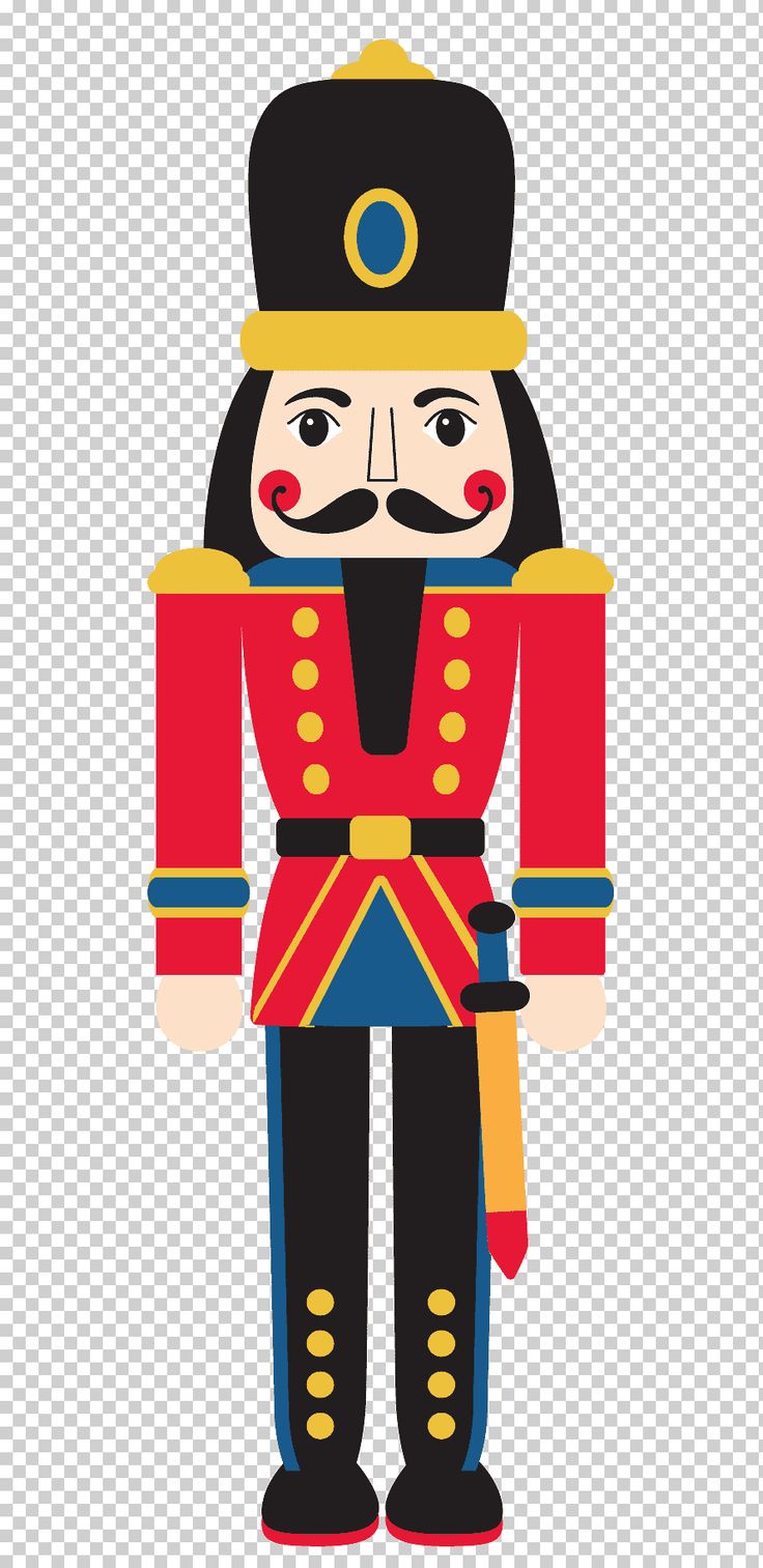 a nutcracker with a mustache and uniform