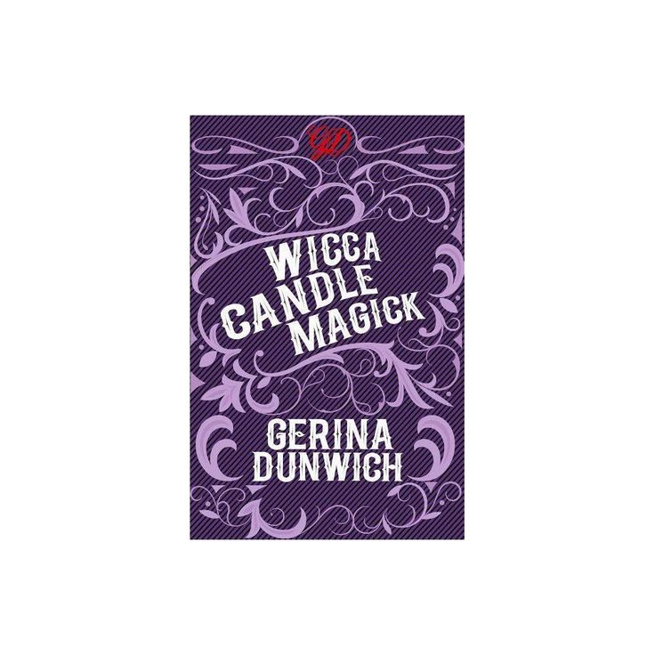 a purple book cover with the words wicca candide magick and gerna dunwich