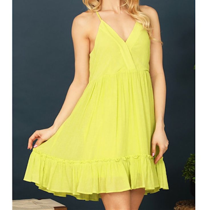 Summer/Vacation Vibe : New Women's Sexy Lime Spaghetti Strap Ruffle Hem Bohemian Summer Dress Y2k Fabric Content- 100% Polyester Size- S-M-L Brand - Very J Retails For- Us$ 63 All Our Items Are Exactly As Described/ Pictured For Questions About Size, Please Contact Us For Measurements To Ensure You Get The Right Size. Trendy Beach Sundress With Adjustable Straps, Trendy Sundress With Spaghetti Straps For The Beach, Green Ruffled Straps Sundress For Summer, Ruffled Straps Sundress For Beach Vacation, Green Sundress With Ruffled Straps For Summer, Beach Season Vacation Sundress With Ruffled Straps, Vacation Sundress With Ruffled Straps For Beach Season, Trendy Spaghetti Strap Beach Mini Dress, Summer Mini Dress With Ruffled Straps For Beach